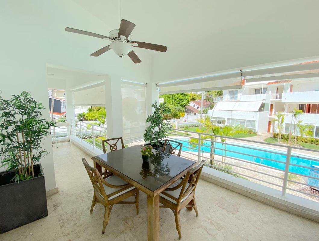 Blue Ocean Beachfront Villas & Apartments - Wifi, Pool, Bbq, Playa Los Corales Пунта Кана Екстериор снимка